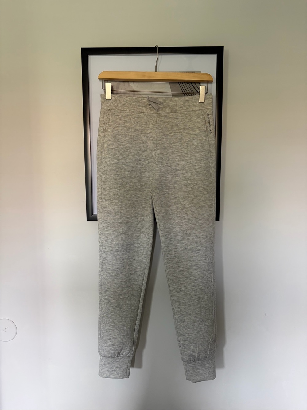 Abercrombie and Fitch Heather Gray Jogger Sweatpants